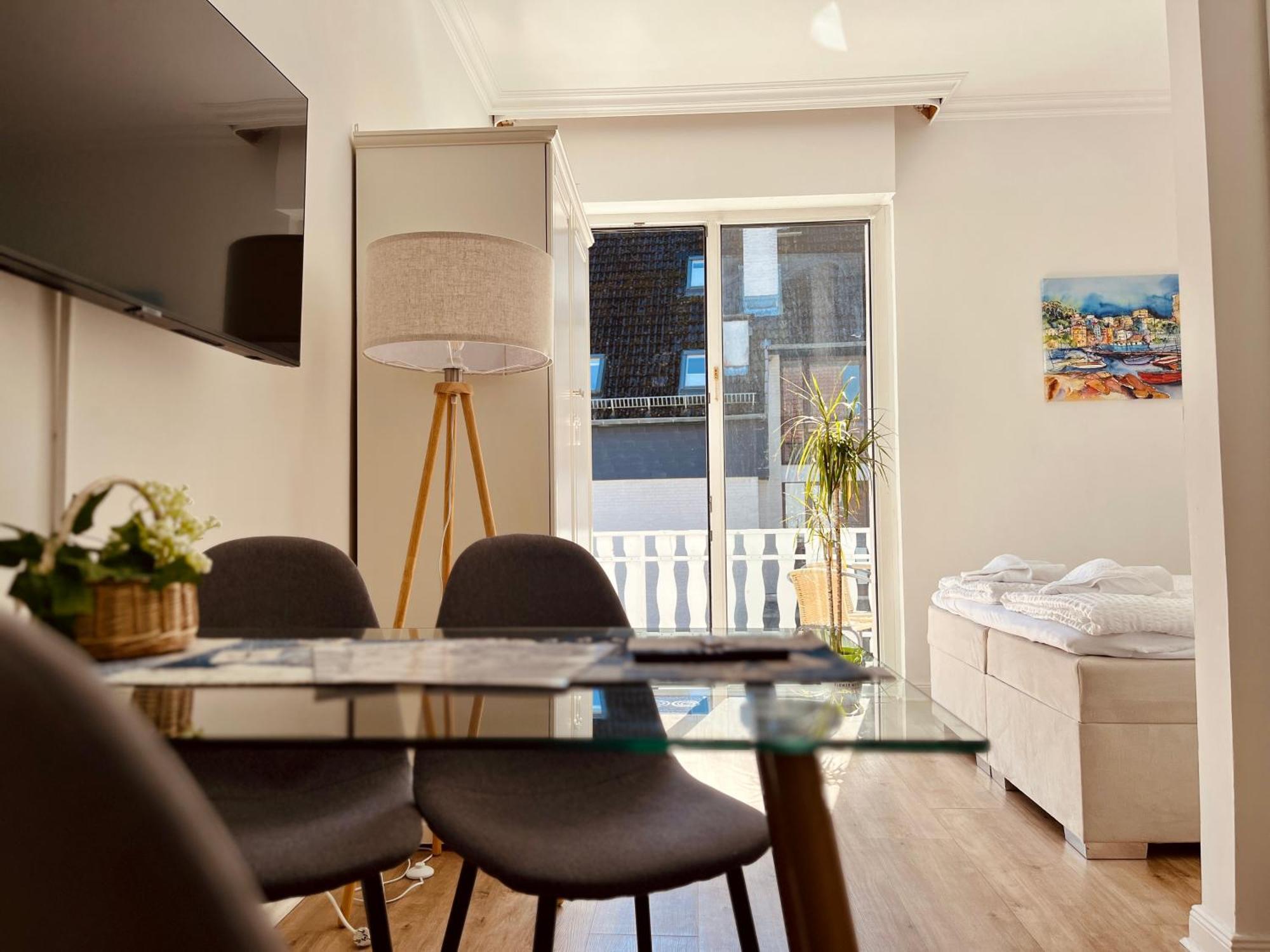 Strand Studio Mit Meerblick & Balkon Lübeck Exterior foto